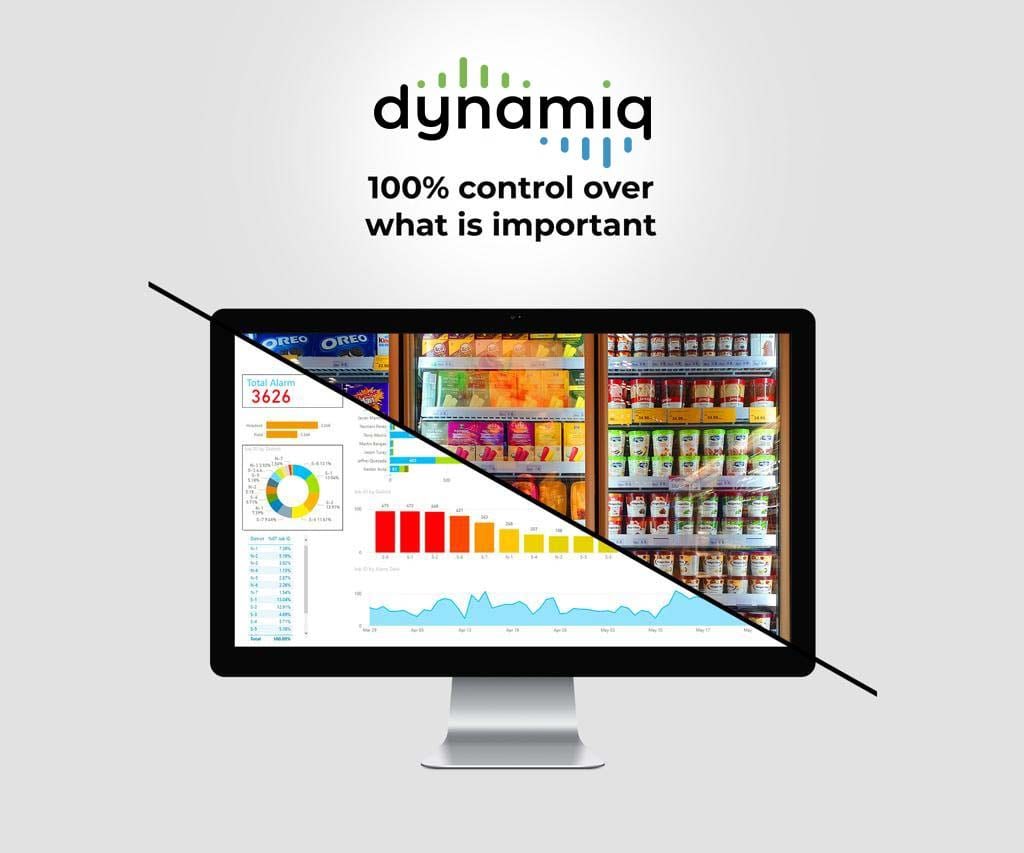 Dynamiq dashboard consolidating facility performance indicators on a single screen